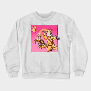 Calvin Hobbes mode ninja samurai Crewneck Sweatshirt